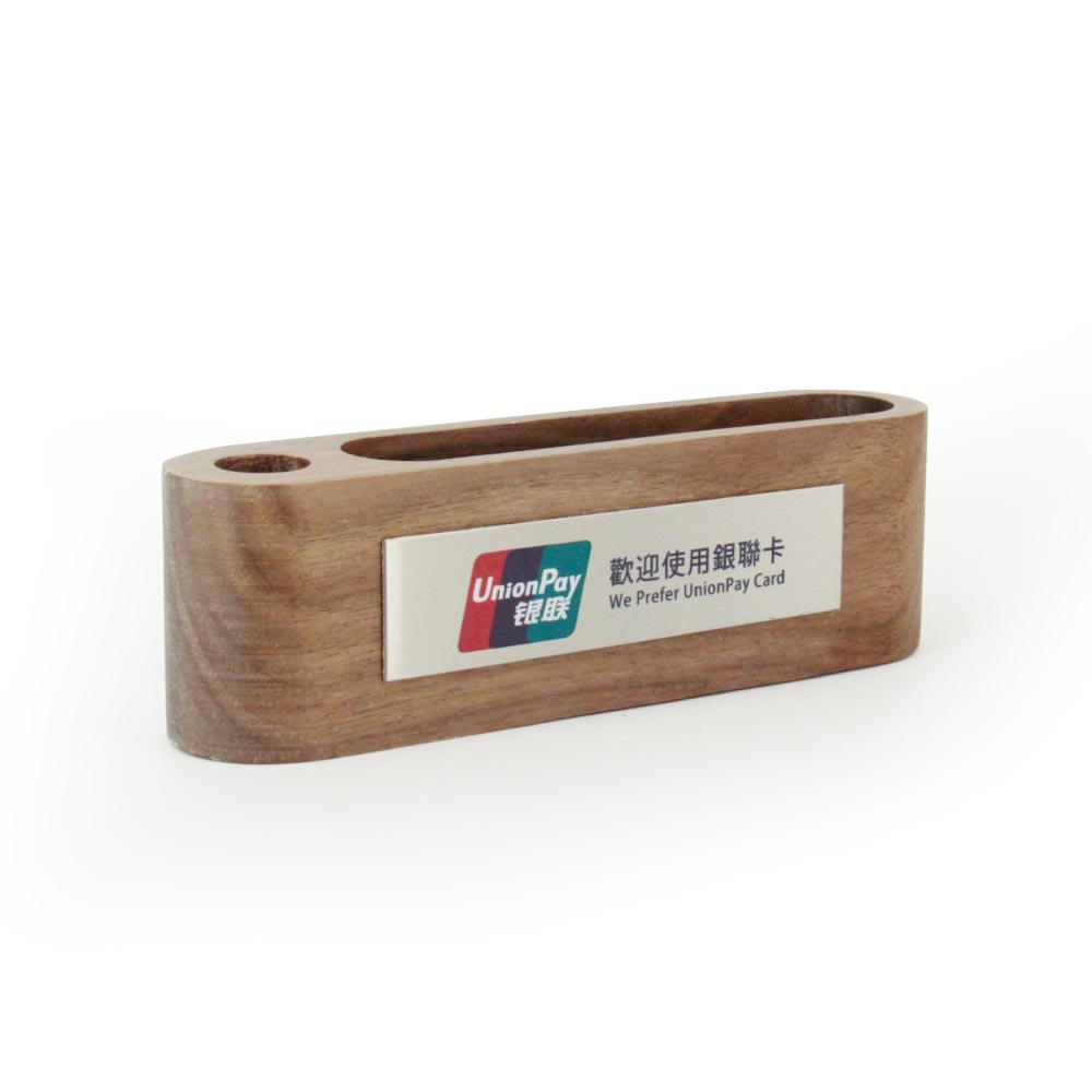 木製名片座